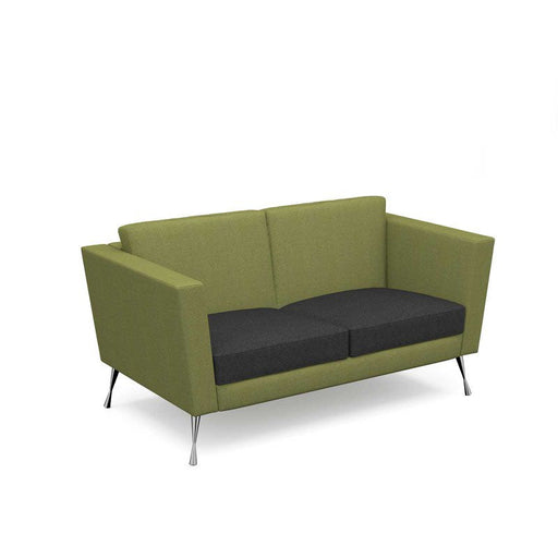Lyric reception Sofa two seater with metal legs Soft Seating Dams 