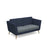 Lyric reception sofa two seater with wooden Soft Seating Dams 