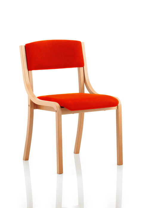 Madrid Visitor Chair Visitor Dynamic Office Solutions None Bespoke Tabasco Orange 
