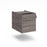 Maestro 25 3 drawer fixed pedestal Wooden Storage Dams Grey Oak 