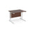 Maestro 25 cantilever leg straight office desk Desking Dams Walnut White 1000mm x 800mm