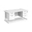 Maestro 25 cantilever leg straight office desk with 2 and 3 drawer pedestals Desking Dams White White 1600mm x 800mm