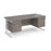 Maestro 25 cantilever leg straight office desk with two x 2 drawer pedestals Desking Dams Grey Oak White 1800mm x 800mm