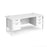 Maestro 25 H Frame straight desk with 2 and 3 drawer pedestals Desking Dams White White 1800mm x 800mm