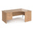 Maestro 25 Panel Leg right hand ergonomic corner desk with 2 drawer pedestal Desking Dams Beech 1800mm x 1200mm 