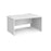 Maestro 25 Panel Leg right hand Office wave desk Desking Dams White 1400mm x 800-990mm 