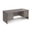 Maestro 25 Panel Leg straight desk with 2 and 3 drawer pedestals Desking Dams Grey Oak 1800mm x 800mm 