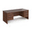 Maestro 25 Panel Leg straight desk with 2 and 3 drawer pedestals Desking Dams Walnut 1800mm x 800mm 