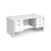 Maestro 25 Panel Leg straight desk with 2 and 3 drawer pedestals Desking Dams White 1600mm x 800mm 