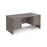 Maestro 25 Panel Leg straight desk with two x 3 drawer pedestals Desking Dams Grey Oak 1600mm x 800mm 