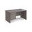 Maestro 25 Panel Leg straight office desk with 2 drawer pedestal Desking Dams Grey Oak 1400mm x 800mm 