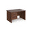 Maestro 25 Panel Leg straight office desk with 2 drawer pedestal Desking Dams Walnut 1200mm x 800mm 