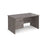 Maestro 25 Panel Leg straight office desk with 3 drawer pedestal Desking Dams Grey Oak 1400mm x 800mm 