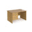 Maestro 25 Panel Leg straight office desk with 3 drawer pedestal Desking Dams Oak 1200mm x 800mm 