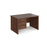 Maestro 25 Panel Leg straight office desk with 3 drawer pedestal Desking Dams Walnut 1200mm x 800mm 