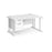 Maestro 25 right hand cantilever leg wave desk with 2 drawer pedestal Desking Dams 