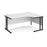 Maestro 25 Right hand ergonomic corner desk 1400mm - 1800mm wide Desking Dams 