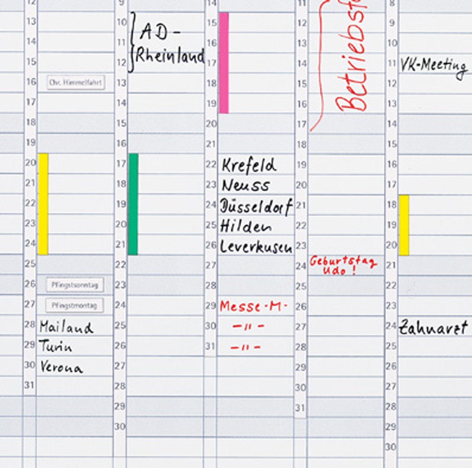 Magnetic Date Strips