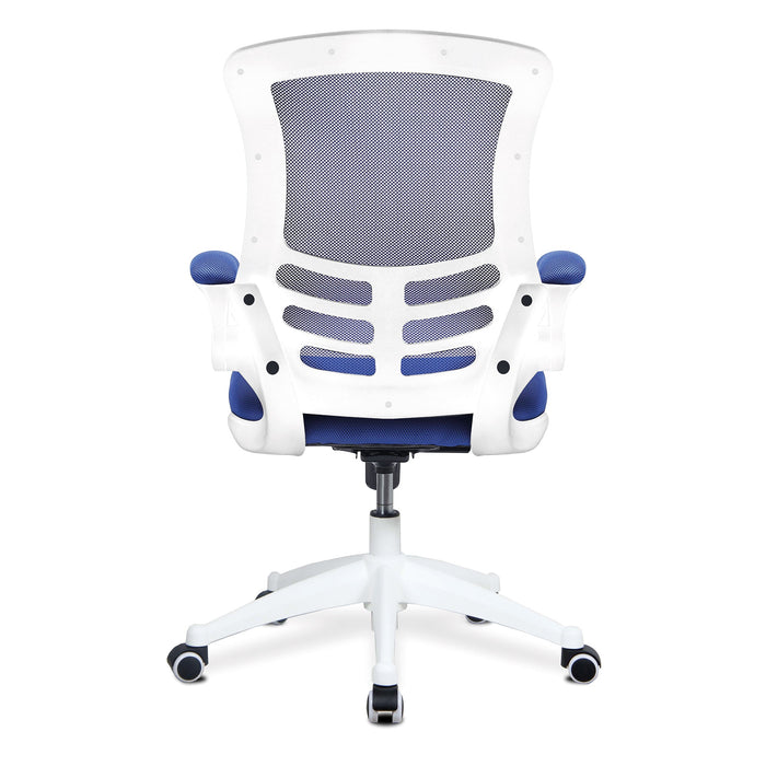 Marlos Moon White Frame Mesh Back Office Chair Mesh Office Chairs Nautilus Designs 