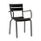 Marlow Arm Chair Café Furniture zaptrading Black 