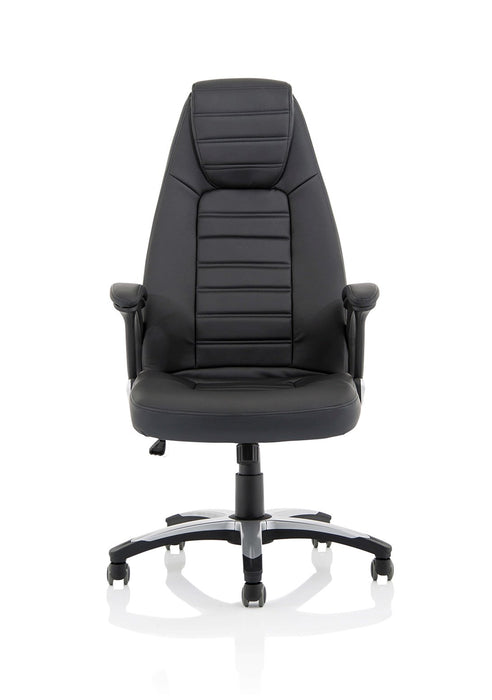 Metropolis High Back Black Leather Look Chair Executive Dynamic Office Solutions 