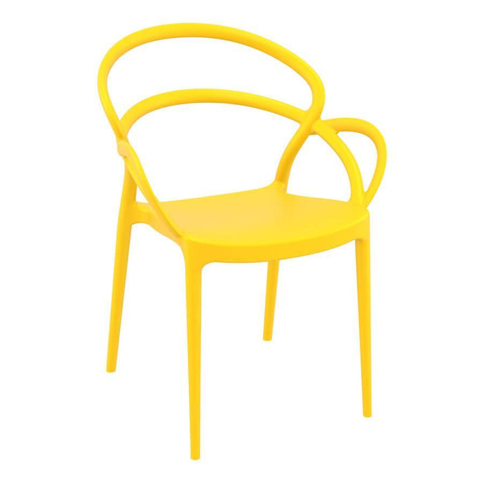 Mila Arm Chair Café Furniture zaptrading Yellow 