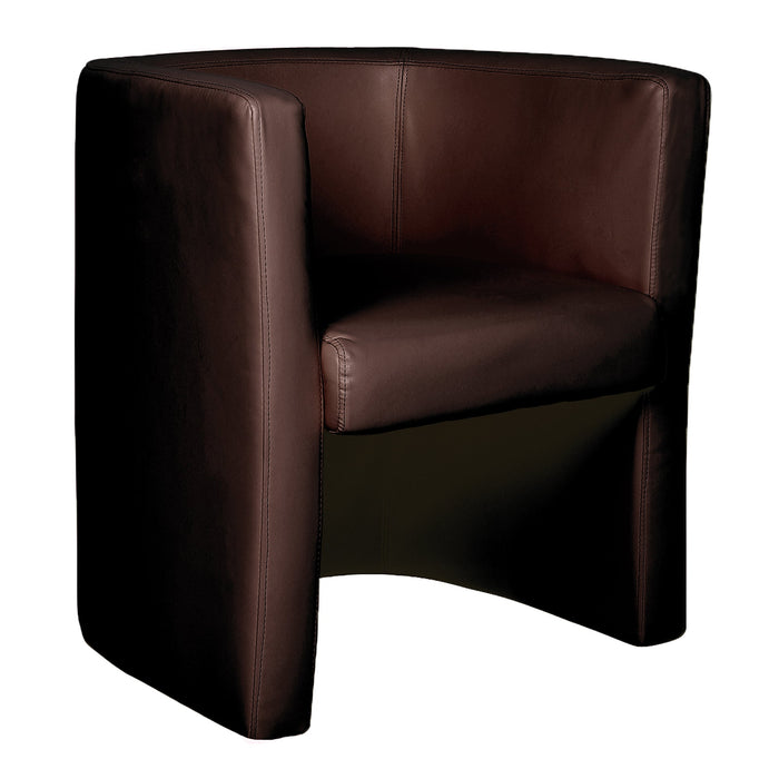 Milano Tub Chair BREAKOUT SEATING Nautilus Designs Brown 