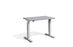 Mini Height Adjustable Desk 1000 x 600mm Desking Lavoro Silver Grey 