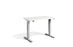 Mini Height Adjustable Desk 1000 x 600mm Desking Lavoro Silver White 