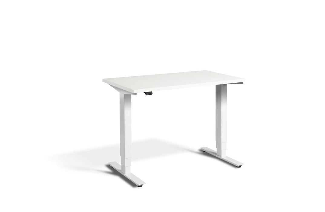 Mini Height Adjustable Desk 1000 x 600mm Desking Lavoro White White 