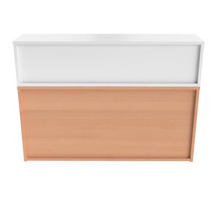 Modular Reception Straight Unit RECEPTION TC Group 800mm x 800mm With Counter Top Beech White