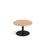 Monza circular coffee table with flat round base 800mm diameter Tables Dams Beech Black 
