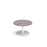 Monza circular coffee table with flat round base 800mm diameter Tables Dams Grey Oak White 