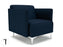 Napa Slim Arm 75cm Wide Armchair in Camira Era Fabric Armchairs Dynamic Office Solutions Forward Matt Black 