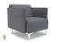 Napa Slim Arm 75cm Wide Armchair in Camira Era Fabric Armchairs Dynamic Office Solutions Present Light Wood 
