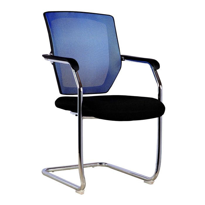 Nexus Mesh Back Meeting Chair Mesh Office Chairs Nautilus Designs Blue 