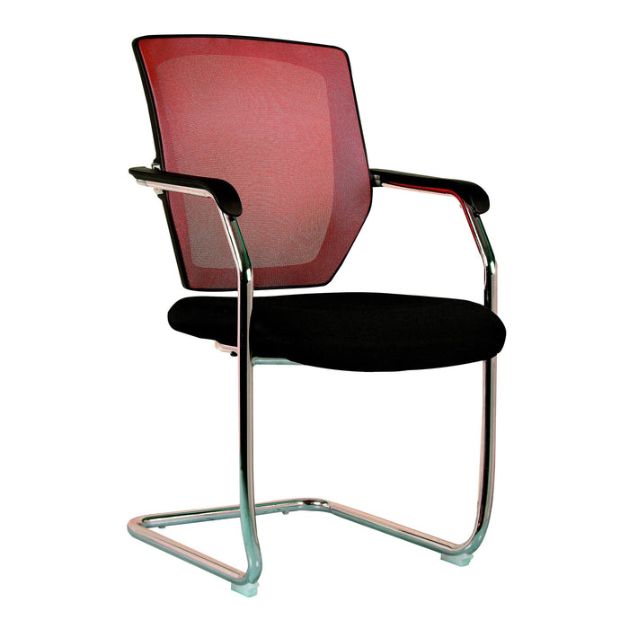 Nexus Mesh Back Meeting Chair Mesh Office Chairs Nautilus Designs Red 