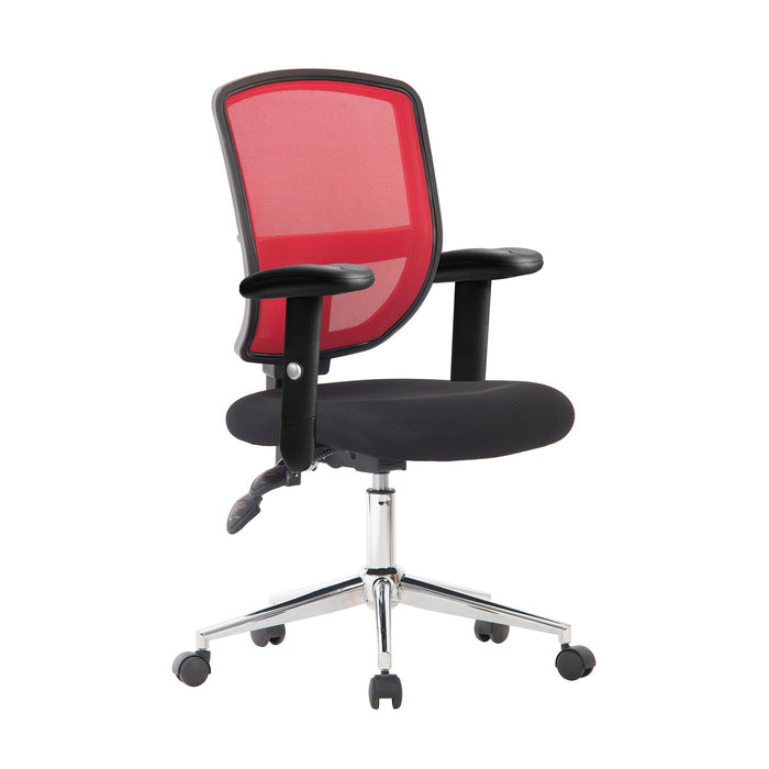 Nexus Operator Desk Chair EXECUTIVE CHAIRS Nautilus Designs Adjustable Red 