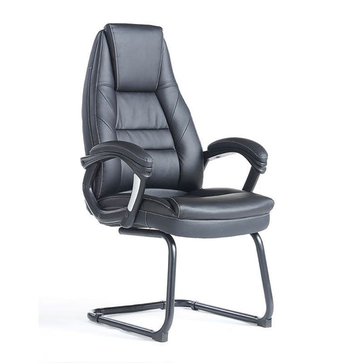 Noble executive visitors chair - black faux leather Seating Dams 