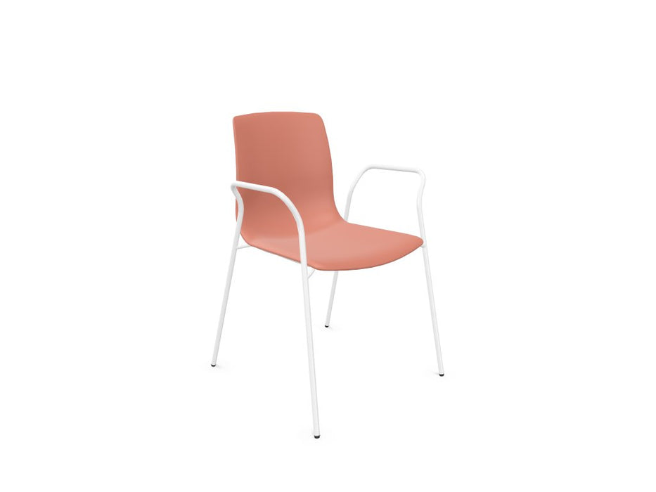 Noom Meeting Chair Meeting chair Actiu Red Coral White Yes