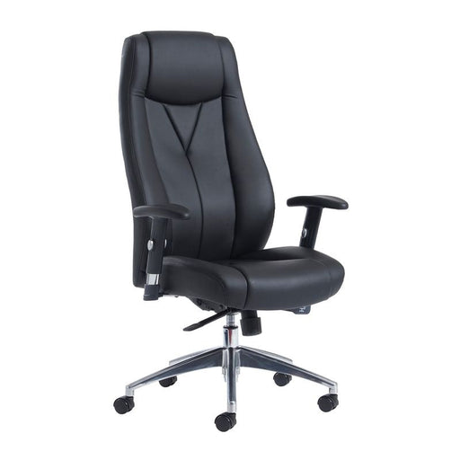 Odessa high back executive chair - black faux leather Seating Dams 