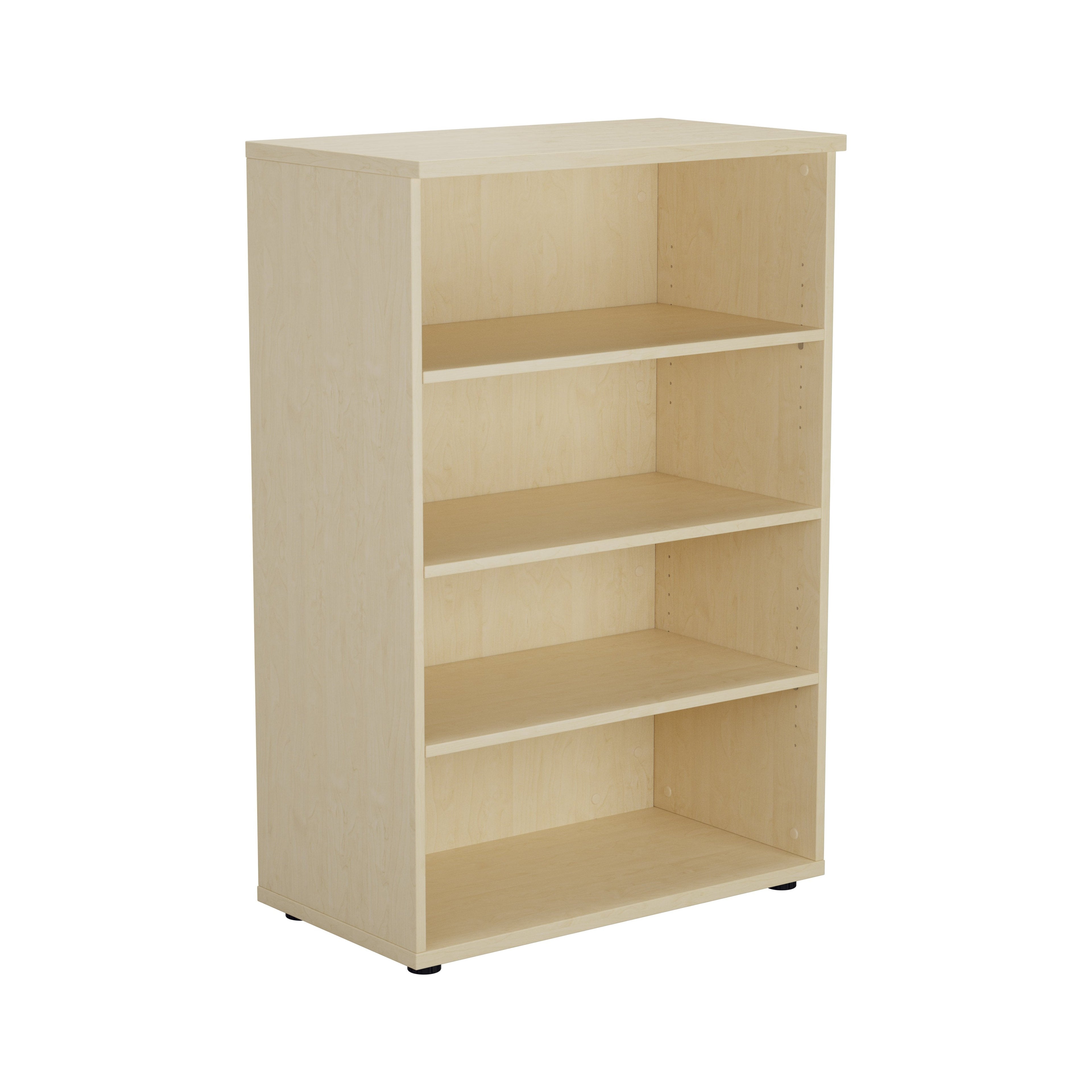 Office Bookcase 1200mm High Book Case - Oak