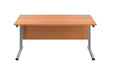 Office Hippo Professional Cantilever Beech Office Desk TC Group 