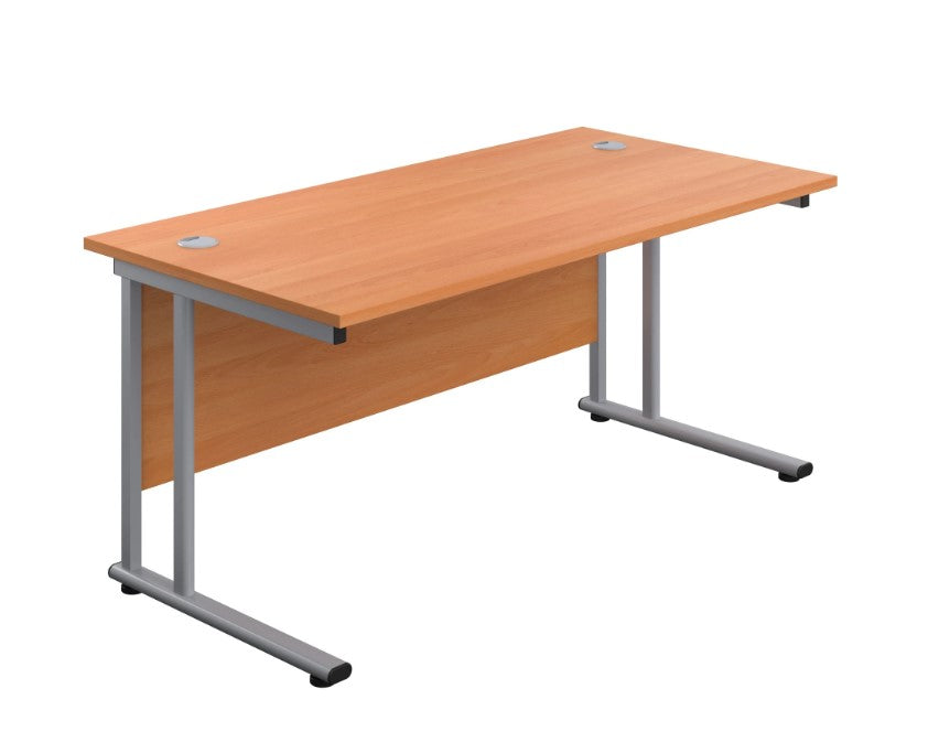 Office Hippo Professional Cantilever Beech Office Desk