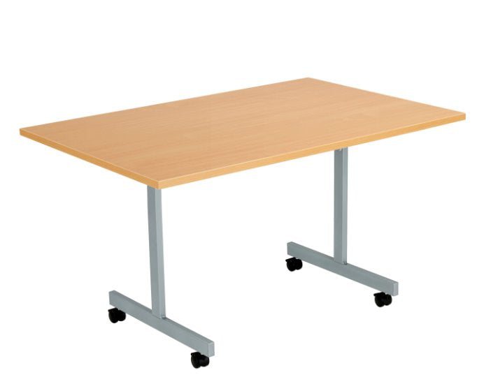 One Eighty Tilting Meeting Table 700mm Deep Tilting Meeting Tables TC Group Beech 1200mm x 700mm 