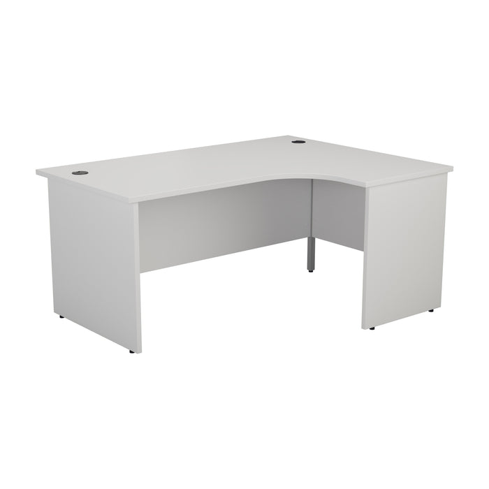 One Panel Next Day Delivery Corner Office Desk Corner Office Desks TC Group White 1600mm x 1200mm Right Hand