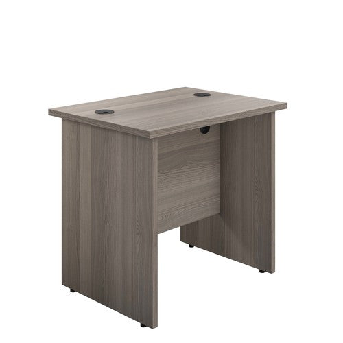 One Panel Next Day Delivery Rectangular Office Desk - 600mm Deep Rectangular Office Desks TC Group Grey Oak 800mm x 600mm 