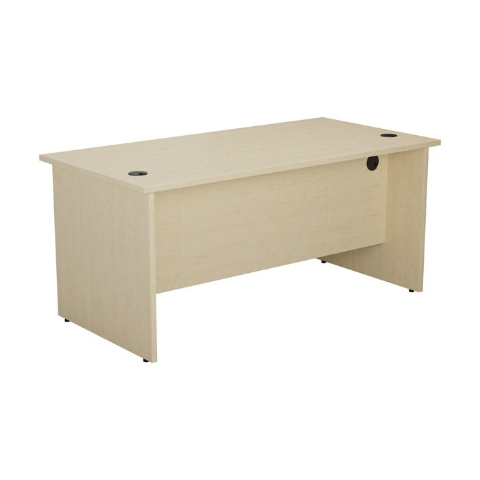 One Panel Next Day Delivery Rectangular Office Desk - 600mm Deep Rectangular Office Desks TC Group Maple 1800mm x 600mm 