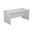 One Panel Next Day Delivery Rectangular Office Desk - 600mm Deep Rectangular Office Desks TC Group White 1200mm x 600mm 