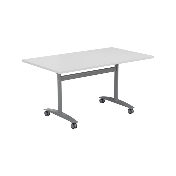 One Tilting Meeting Table 700mm Deep Tilting Meeting Tables TC Group White 1200mm x 700mm 